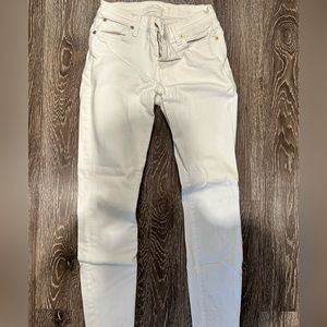 7 for all mankind white skinny jeans size 27